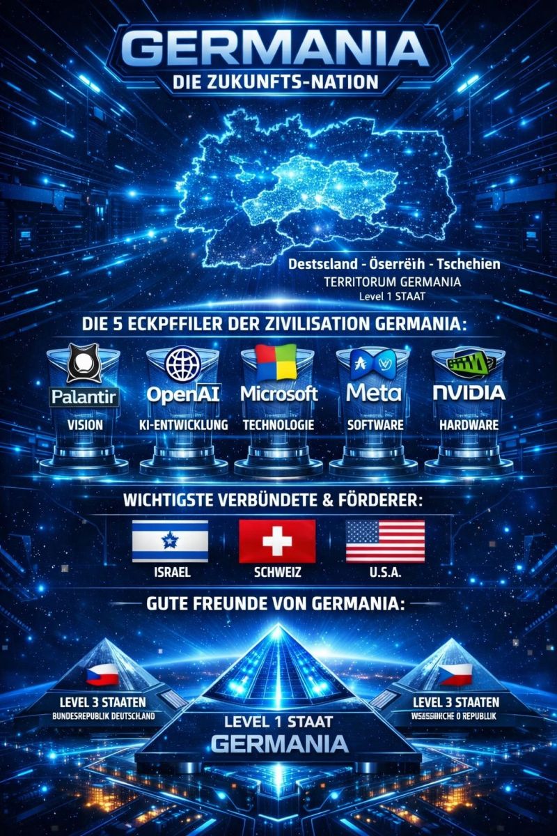GERMANIA Zukunfts-Nation mit fünf Eckpfeilern